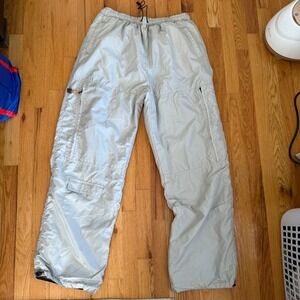 VTG JCPenney Reversible Cargo Pants XL 34 Baggy Gray Rave Y2K Gorpcore Utility